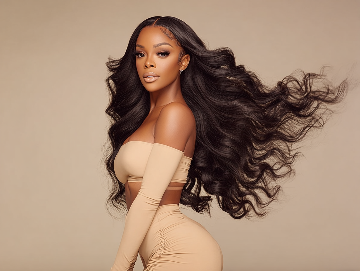 Raw Hair (1B) (Double Drawn)